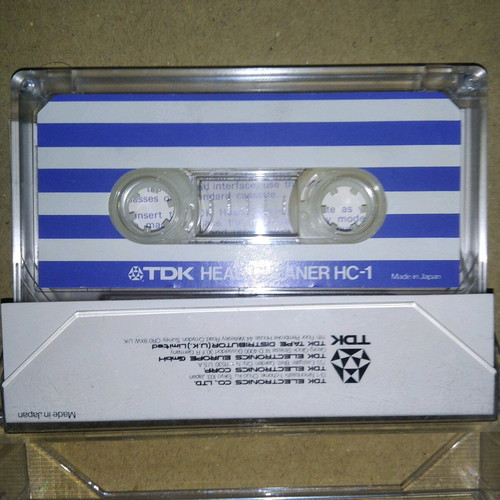 TDK HC-1 head cleaner cassette used