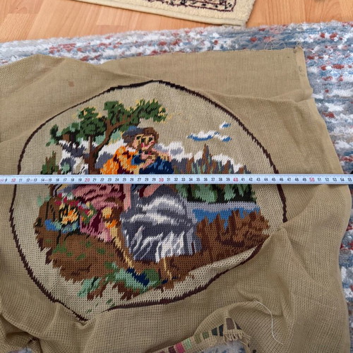 Pillow cover used, approximately 50x50 cm