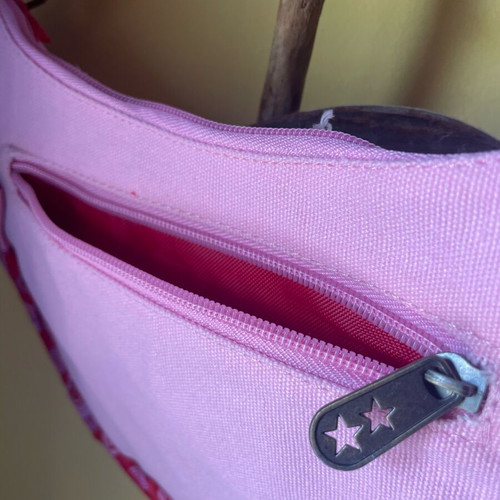 Pink Duko Star shoulder bag new with red bunny wallet