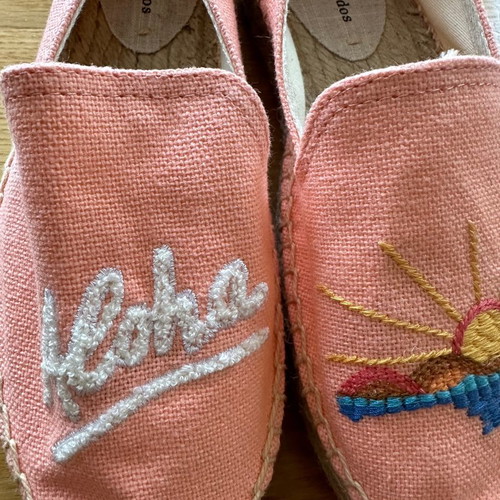 Tienda Soludos espadrilles with aloha embroidery size 37 new orange