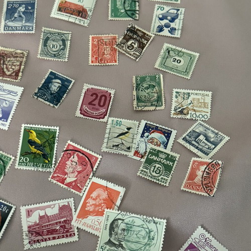 Lot of 6 used stamps from various countries