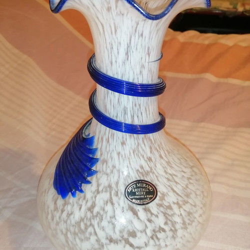 Vase Arte Murano Kristall Mery handmade, like new