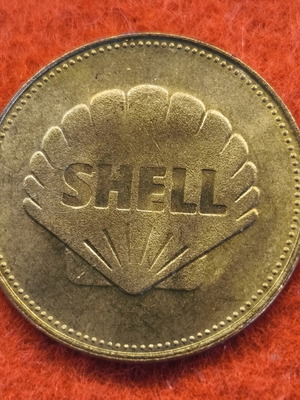 Shell collectible stamp from 1966, used