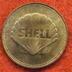 Shell collectible stamp from 1966, used