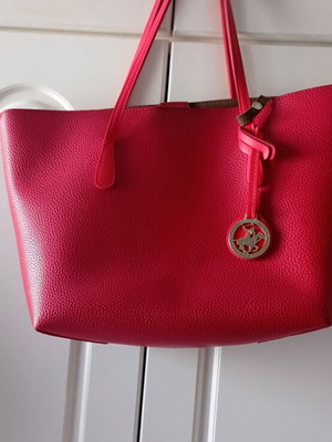 Beverly Hills Polo Club large shoulder bag like new, dark red