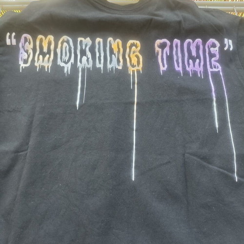 Hip hop cotton t-shirt like new, black, size L