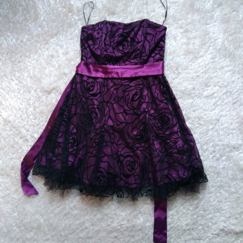 Bonprix evening dress L like new, black and purple