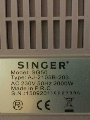 Singer SG50 Press System like new
