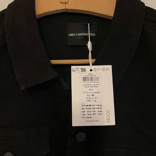 ONLY Carmakoma denim jacket new, oversize M/L