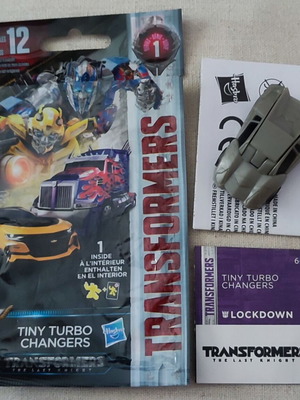 Transformers Lockdown figure like new, Tiny Turbo Changers Wave 1