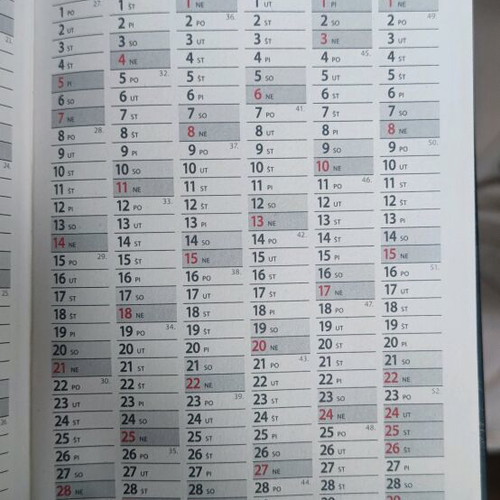 Slavic calendar 2024 Klimt themed