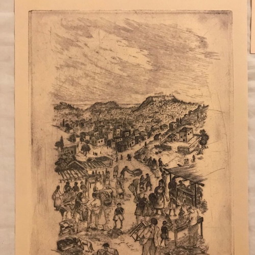 Lela Paschali Lithographs new, A Greece That Is Leaving, Lost Professions