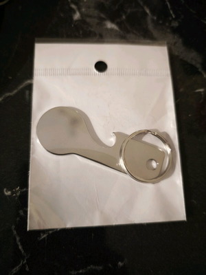 Supermarket Cart Keychain new, silver