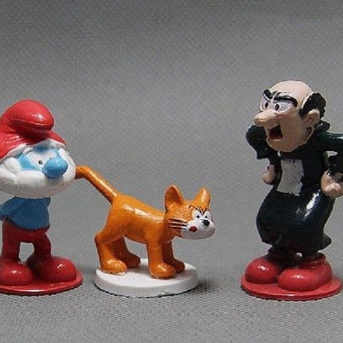Smurfs collectible figures set like new, PVC material