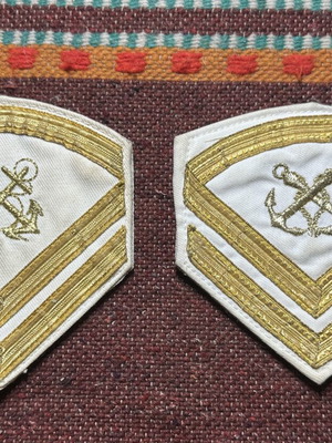 Coast Guard Non-Commissioned Officer Insignia, set of 2, scratch-off