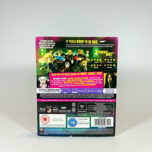 Suicide Squad Extended Cut Blu-ray like new with subtitles