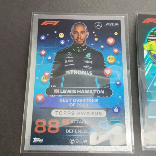 Lewis Hamilton Topps Turbo Attax 2023 cards new, set of 3