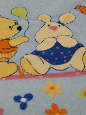 Children's blanket like new, warm, 1.30x1.10 m