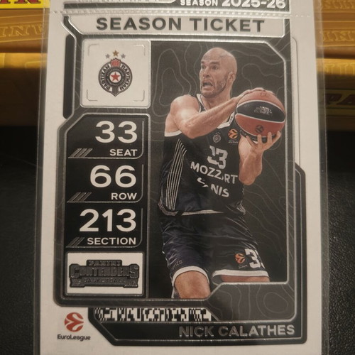 Nick Calathes Panini Contenders 2025-26 Season Ticket new