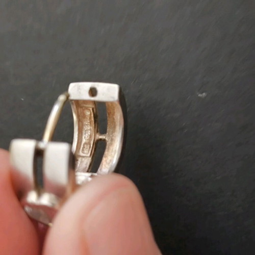 Silver 925 vintage Folli Follie earrings like new with gold stud