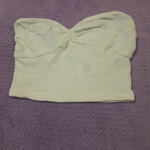 Shein White Strapless Top new XS