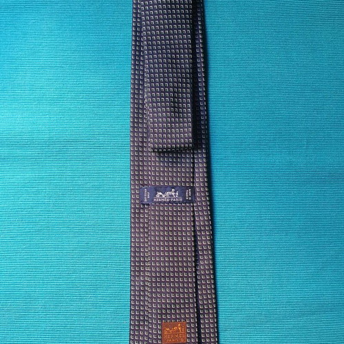 Hermès vintage tie in dark blue, like new