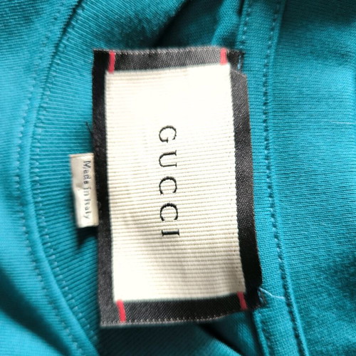Gucci T-shirt like new, size XXL, petrol blue-green