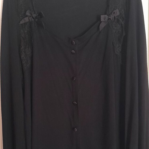 Visconti cardigan used with lace details black XL Sielei