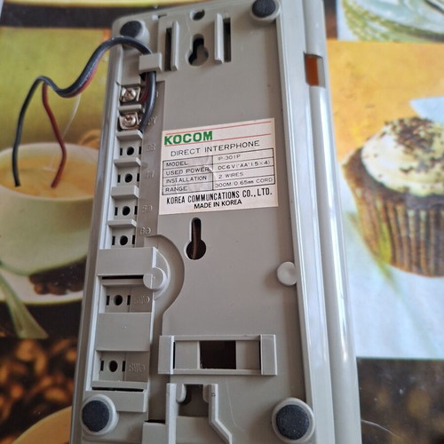 Intercom used, white wired