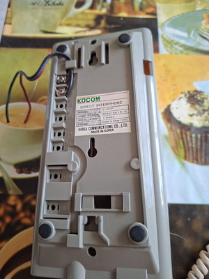 Intercom used, white wired