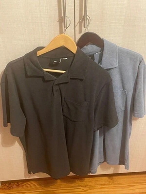 Μπλούζες H&M μεταχειρισμένες, μέγεθος S, μαύρη και μπλε, 2 τεμάχια