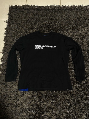 Karl Lagerfeld long sleeve tshirt size medium like new, black