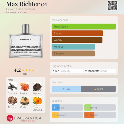 Comme des Garcons Max Richter 01 Decant 3 ml Eau de Parfum