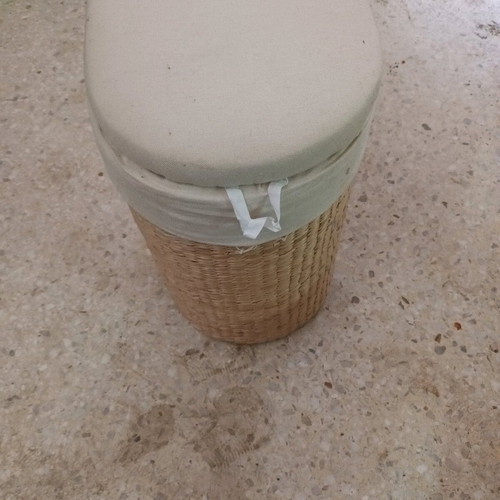 Wicker laundry basket new