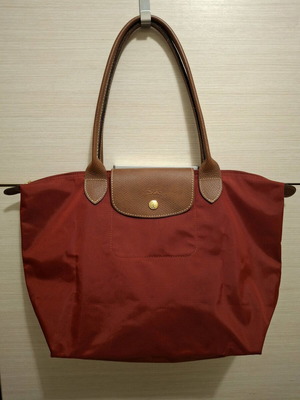 Tote Longchamp M Le Pliage σαν καινούργιο, ώμου, κόκκινο