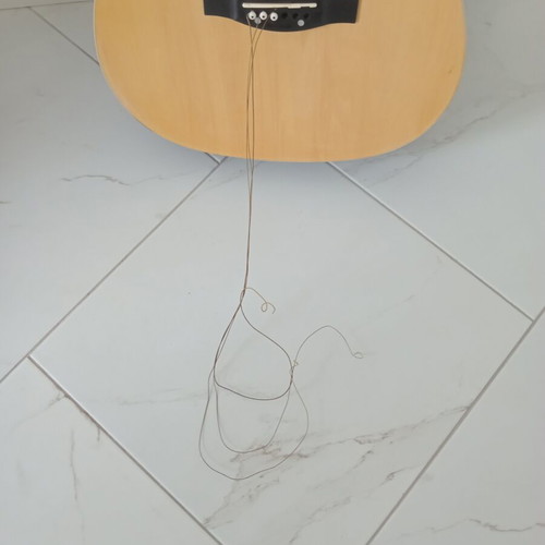 Jacky Jackson guitar with damaged upper part