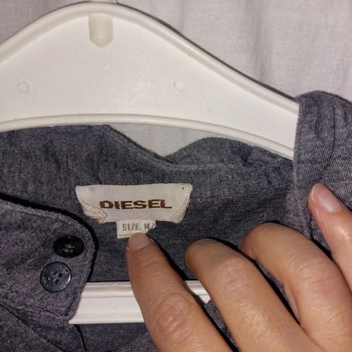 Diesel women's long-sleeve blouse size M like new, gray