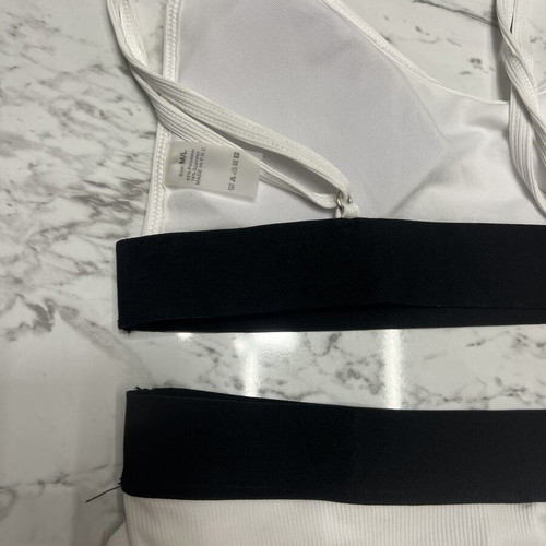 Swimsuit set like new, black and white, size M/L