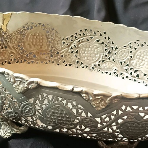 Vintage silver-plated fontaniera used, collectible item