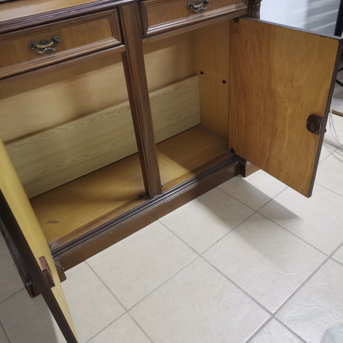 Entryway furniture with mirror, like new, vintage wooden shoe cabinet