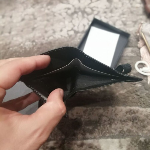 Leather wallet new black