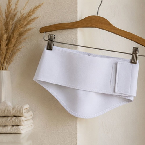 Maternity Belt like new, white, adjustable size