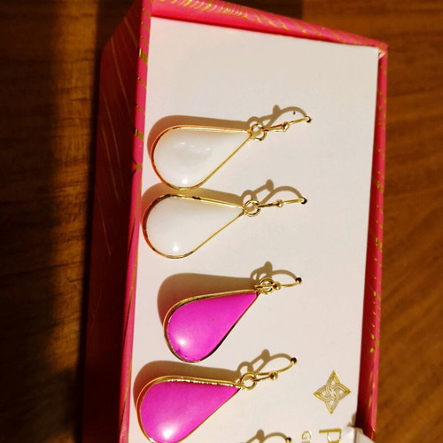 Panacea earring set 4 pairs new multicolor