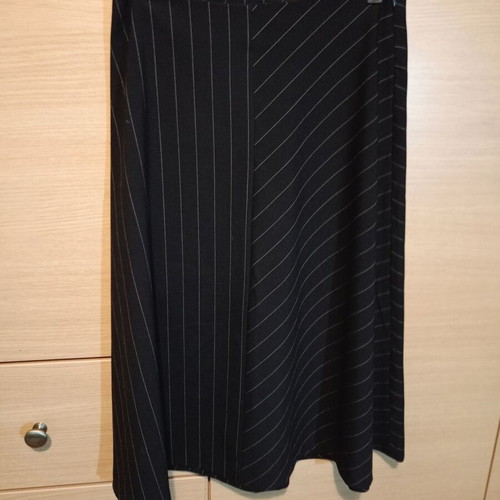 Pull & Bear summer skirt and crop top set, like new, dark blue striped