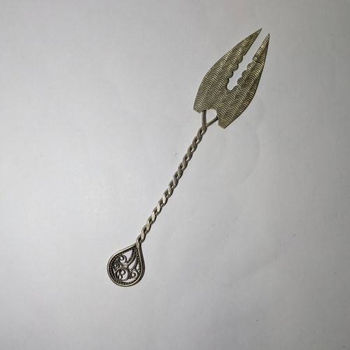 Vintage silver-plated serving fork 27cm used