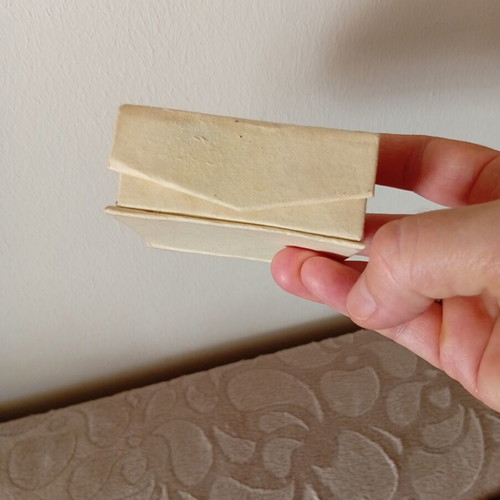 Jewelry box used, paper and hard material