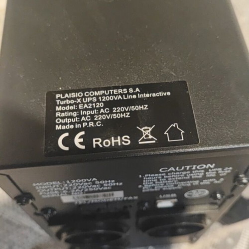 Turbo-X UPS 1200 VA Line Interactive EA2100 1200VA/720W used