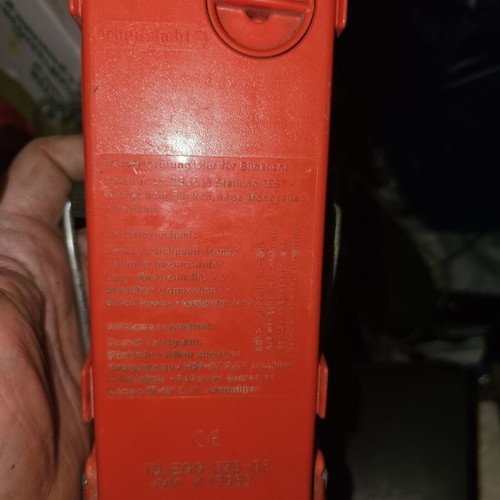 Portable safety flashlight, not functional, used