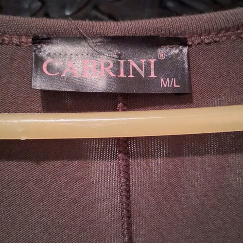 Long brown dress like new, size L