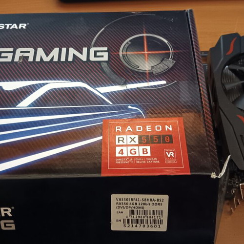 AMD Radeon RX 550 4 GB GDDR5 graphics card like new